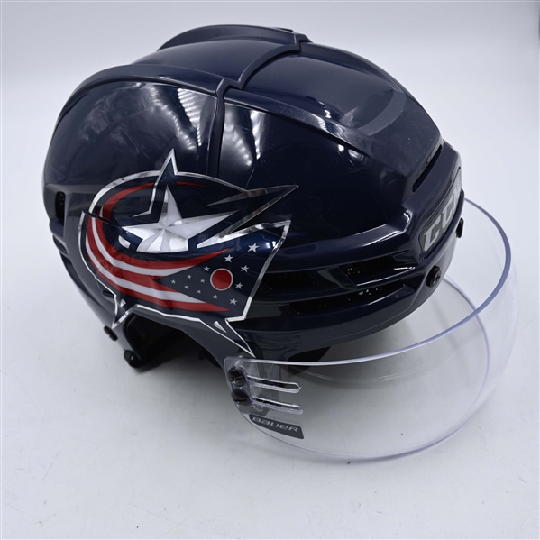 James van Riemsdyk - Navy, CCM Helmet w/ Bauer Shield - 2025 Stadium Series